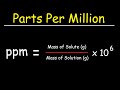 Conversions and Concentrations in Chemistry