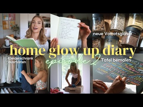 Home Glow Up Diary (Ep.2) 🏡 Kleiderschrank ausmisten, Ordnung in der Küche