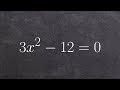 Quadratic Equations and Factoring Concepts