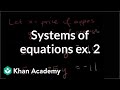 Solving Systems of Equations in Word Problems