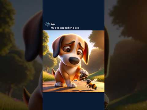 My Dog stepped on a Bee ?? #ai #chatgpt #aiart