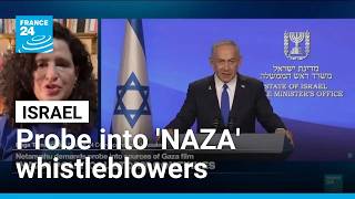 YouTube video thumbnail: Netanyahu Demands Probe Into Israeli Anonymous Whistleblowers in 'Naza' Documentary