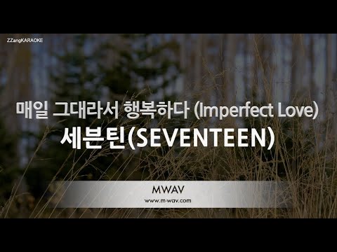 [짱가라오케/노래방] 세븐틴(SEVENTEEN)-매일 그대라서 행복하다 (Imperfect Love) [ZZang KARAOKE]