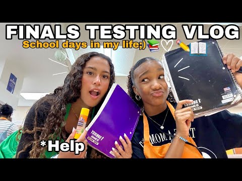 FINALS TESTING VLOG | School days in my life