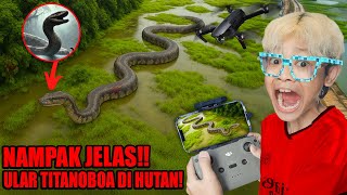 DRONE MENANGKAP PENAMPAKAN ULAR TITANOBOA RAKSASA DI TENGAH HUTAN, WARGA PANIK KETAKUTAN!!