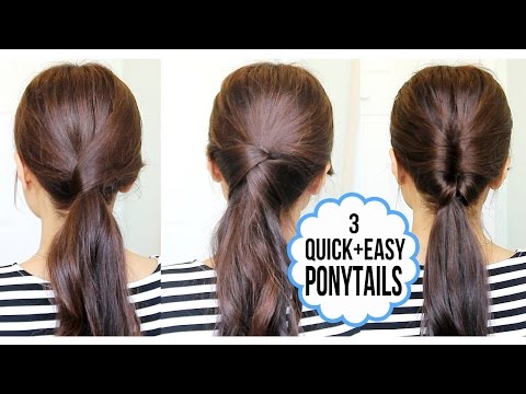 Running Late Ponytail Hairstyles | Hair Tutorial