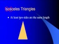 Triangle Properties and Classifications