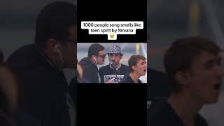 1,000 People Sing "Smells Like Teen Spirt" by Nirvana 🥺