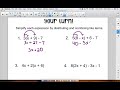 Simplifying Expressions with the Distributive Property