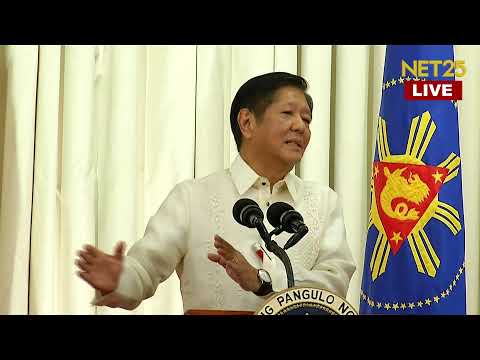 President Ferdinand R. Marcos Jr. holds a press briefing