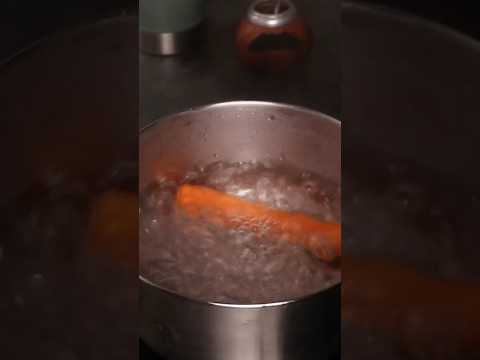 Trying Shaba's Carrot Dog #shorts #vegan #food #reaction #viralvideo #viralshorts
