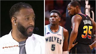 FIRST TAKE | Tracy McGrady reveals Kevin Durant trade offer T-Wolves must make to Suns to seal deal