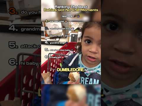 Babies Got No Chill Moments 💀 #ranking #tiktok #funny