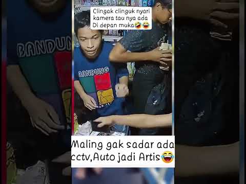 Maling Terekam kamera cctv ⁉️ malingnya GK sadar ⁉️⁉️ #fypシ゚viral