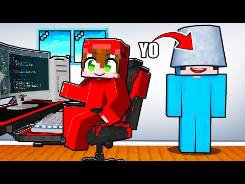 Me Escondí 100 Horas en la Casa de Mi Amigo en Minecraft