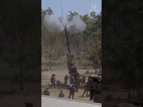 Firing Howitzers at Extreme High Angles