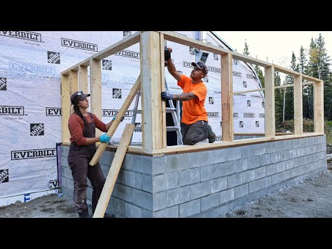 Laying a Concrete Block Wall | Framing the Seed Room