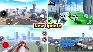 😱New Update Military Base+Football Ground+Iron Man+Truck Indian bike driving 3d game l All Codes 