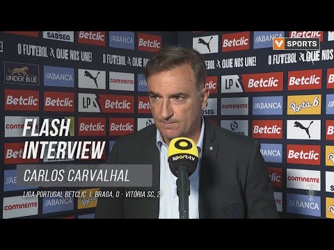 Carlos Carvalhal: "Quero é que a equipa reaja rapidamente"