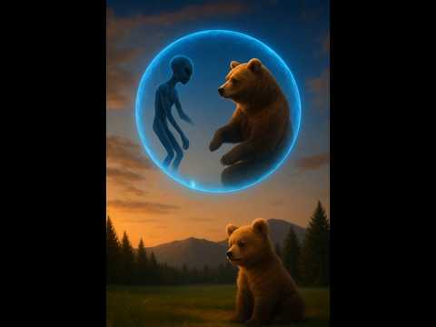 AI-Generated Story: Alien Rescues Bear from Bee Attack! #aivideos