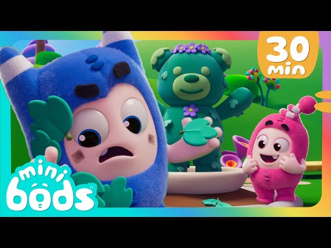 GIANT Teddy Bear Fun! | 30 Minutes of Minibods | Funny Preschool Cartoons for Toddlers