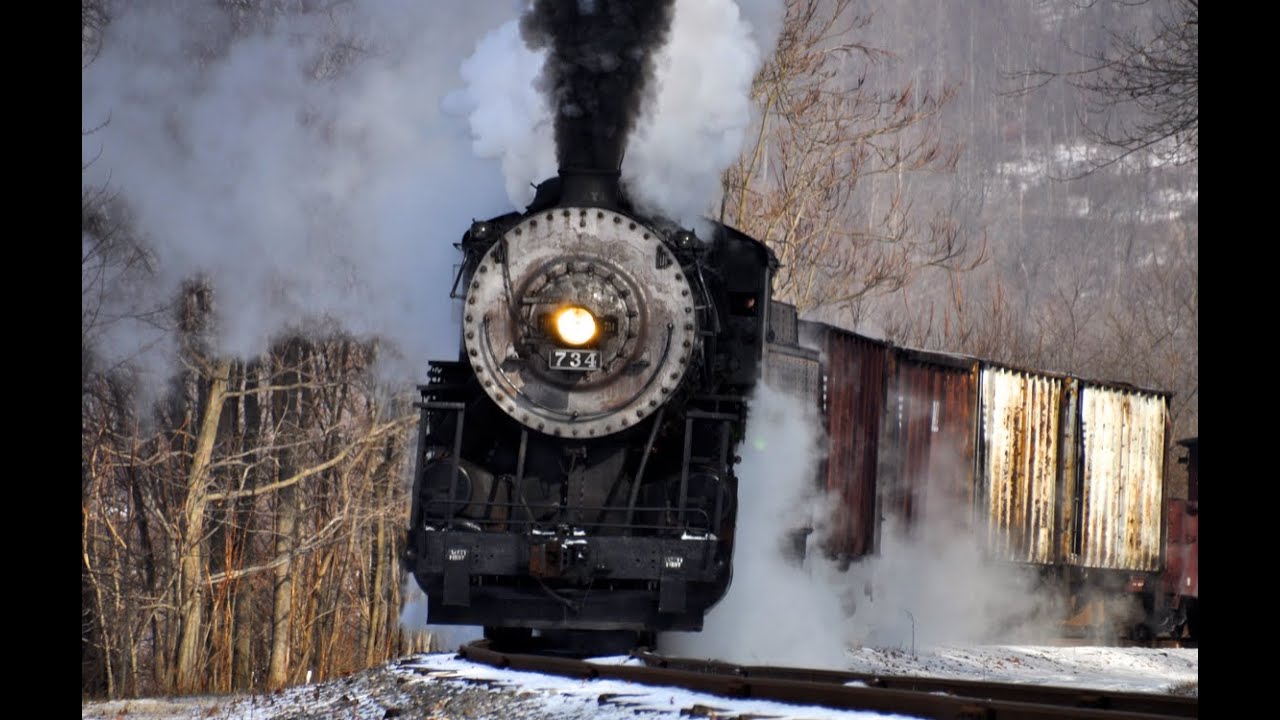 Steam Freight Train Western Maryland 734 - CoasterFan2105