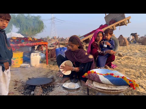 Desert Camel Girl Morning Routine | Village Life Pakistan