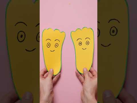 Running feet toy🦶 #fun #craft #diy #forkids