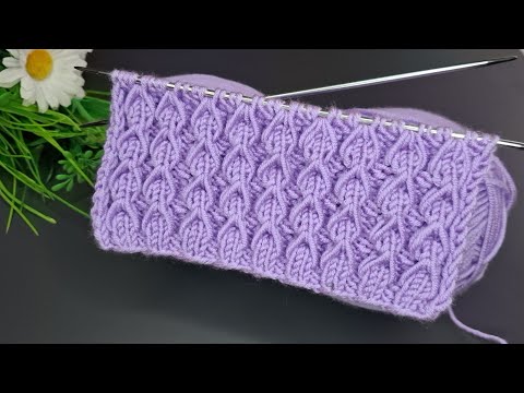 Kolay iki şiş örgü yelek model anlatımı 🧶Eays crochet knitting