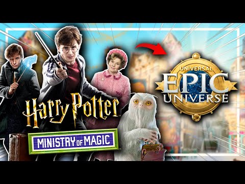 Asi es el NUEVO parque de HARRY POTTER y el Ministerio de Magia !! (EPIC UNIVERSE)