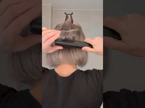 Glätteisen Locken #haartutorial #hairstyle #bobhairstyle #locken #hairtok #hairtutorial #hairvibes