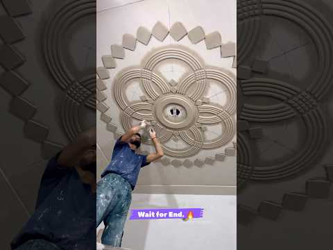 How to make ? ceiling design,🔥 watch full video😍🏠#art #flowerdesign #designer #interiordesign