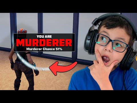 Jogando Murder Mystery com Modo ASSASSINO ativado no Fortnite!