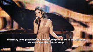 Lena Meyer-Landrut - USFD 1 Nachlese (Afterthoughts) - 1LIVE radio (english subs)