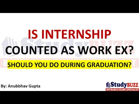 Can Internship be treated at Work Experience for MBA Admission?