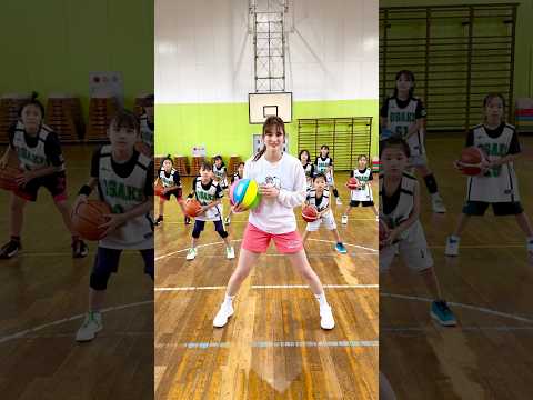 この曲まだ流行ってる？🏀#尾崎クラブ#コラボ#団員募集中#リズムドリブル#こやまり#また会いたい！#バスケ女子#ハンドリング