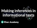 Making Inferences in Informational Texts