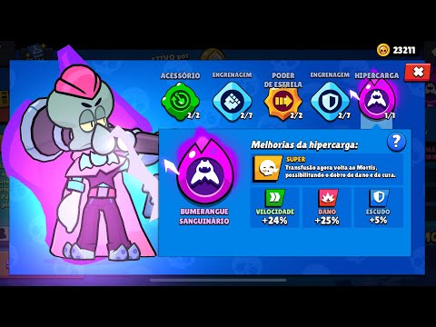 FINALMENTE TESTEI A MELHOR HIPERCARGA do BRAWL STARS!