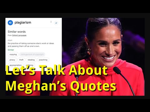 Meghan Markle Stealing Quotes and Accusations of Plagiarism