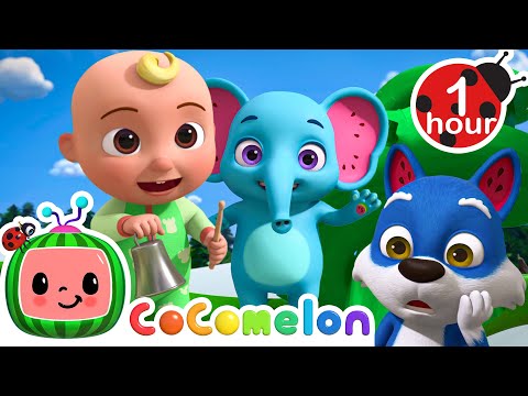 JJ's Animals & The Beanstalk - Fantasy Animals | CoComelon - Animal Time | Nursery Rhymes for Babies