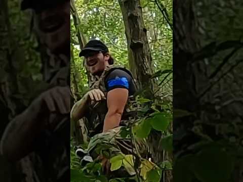 He had no idea! 😂 #airsoft #ghillie #camo #halloween