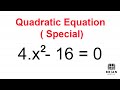 Solving Quadratic Equations and Concepts