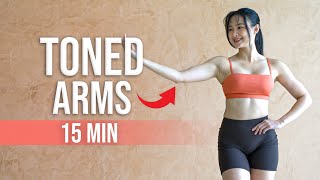 15 MIN TONED ARMS | All Standing, Low Impact, Very Beginner Friendly