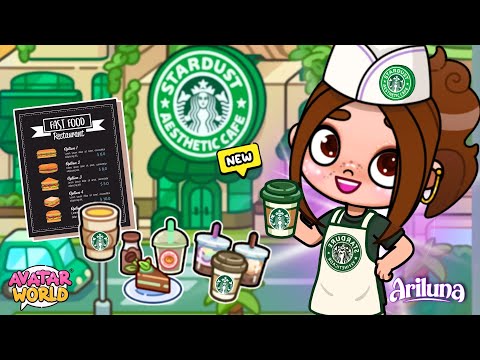 ¡LA CAFETERÍA MÁS AESTHETIC! ☕✨ Versión STARBUCKS en Avatar World | ARILUNA