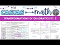 Transformations of Quadratic Functions with Desmos
