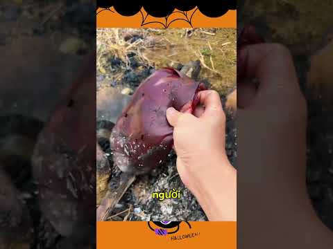 Bạn có dám ăn miếng gan heo nướng kiểu này không #shorts