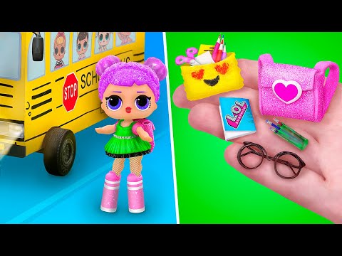 12 Kreasi Peralatan Sekolah dan Kerajinan Dari Boneka LOL Surprise