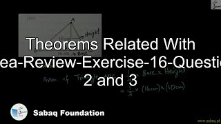 Theorems Related With Area-Review-Exercise-16-Question 2 and 3