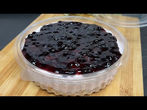 मीठा और कुछ रिच खाने का मन हो तो बहुत आसानी से बनाये ब्लू बेरी चीजकेक ॥Blueberry cheesecake Recipe