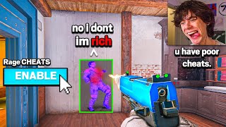 I RAGEBAITED THIS CHEATER INTO GOING BLATANT